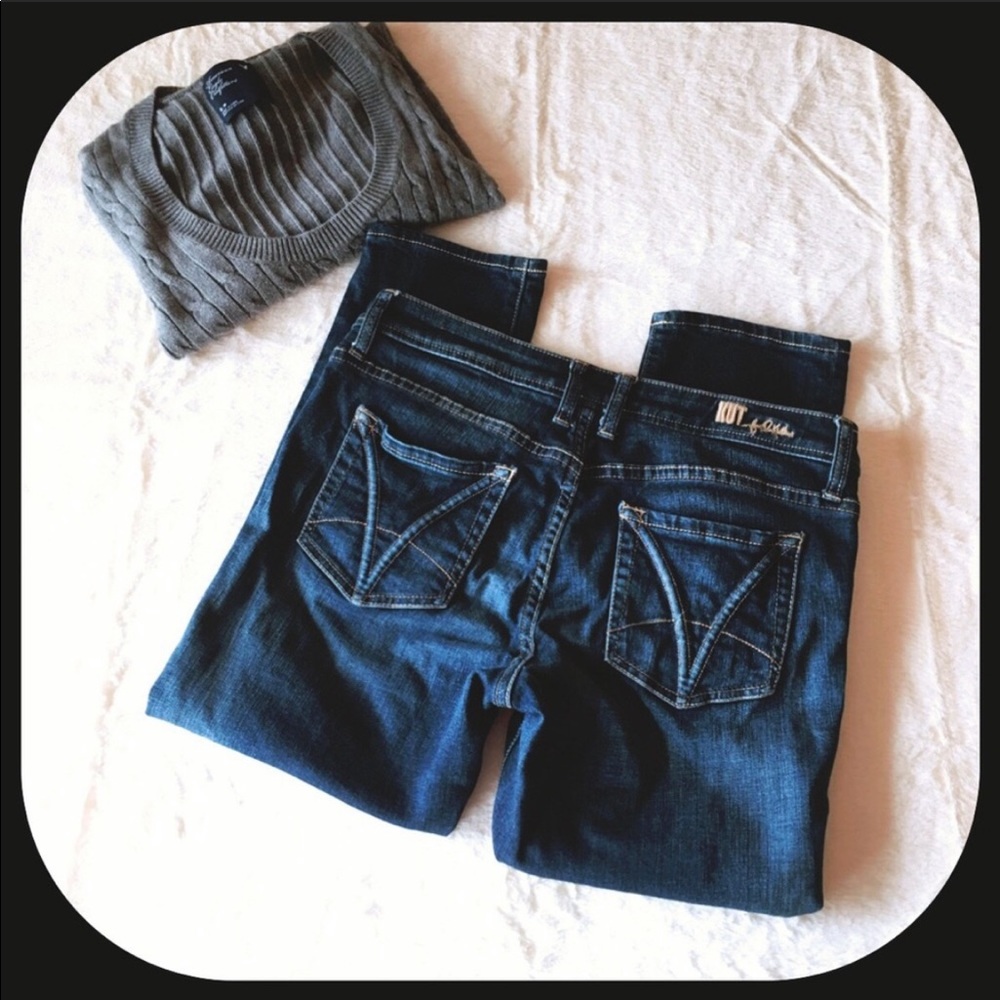 KUT from the kloth Angie Skinny Cropped Jeans